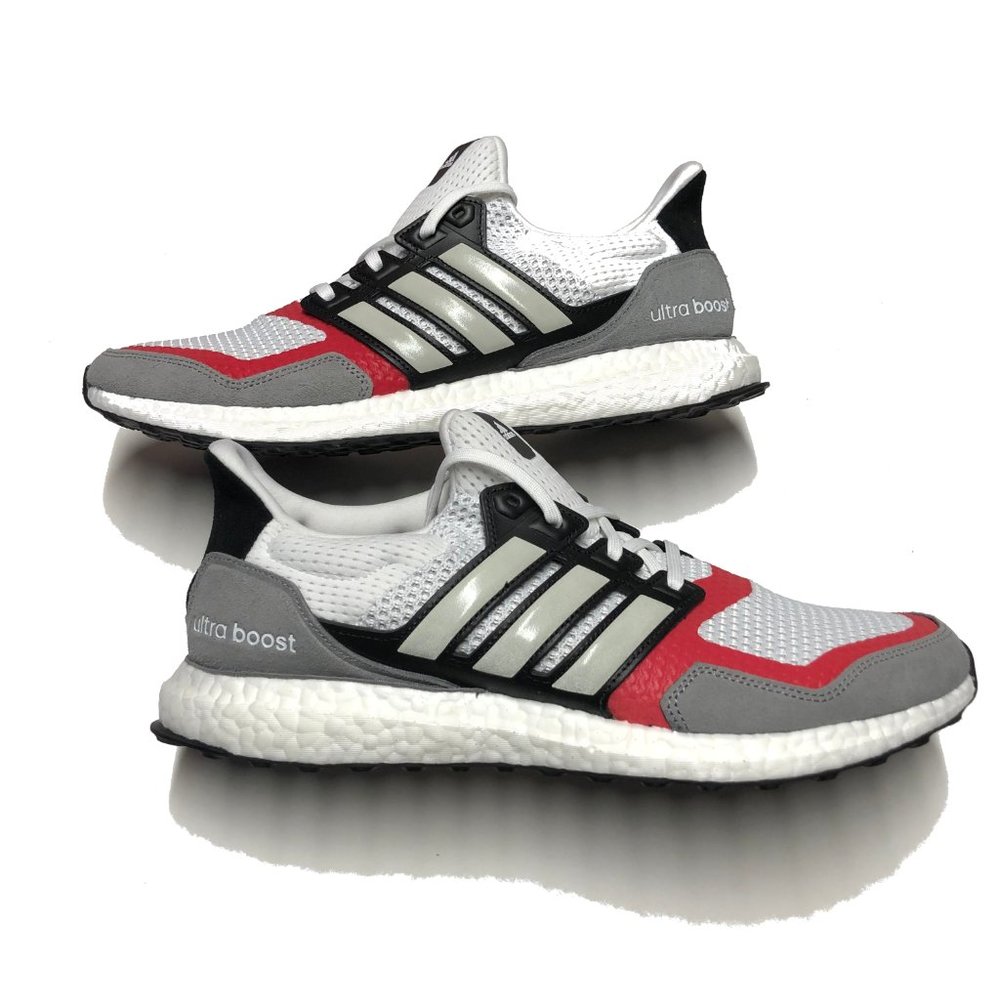 adidas Ultraboost S&L White / Scarlet Mens Shoes - Picture 2 of 6